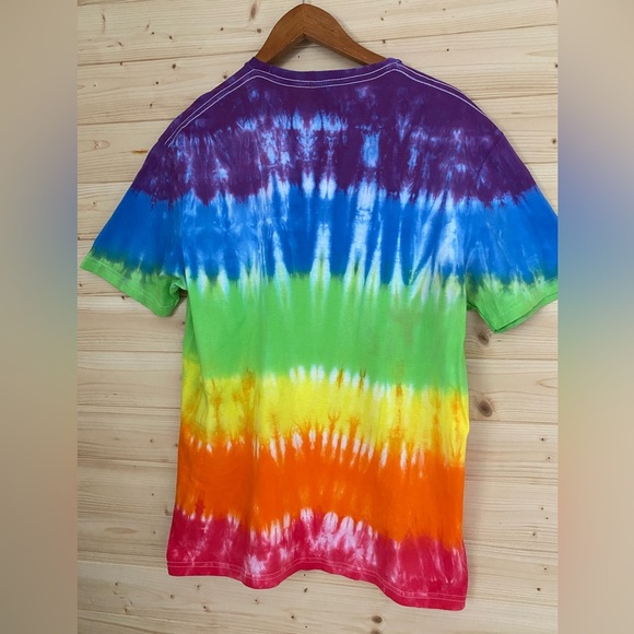GILDAN Soft Style | Tie-Dye T-Shirt | Color: Rainbow | Size: L - Picture 6 of 8
